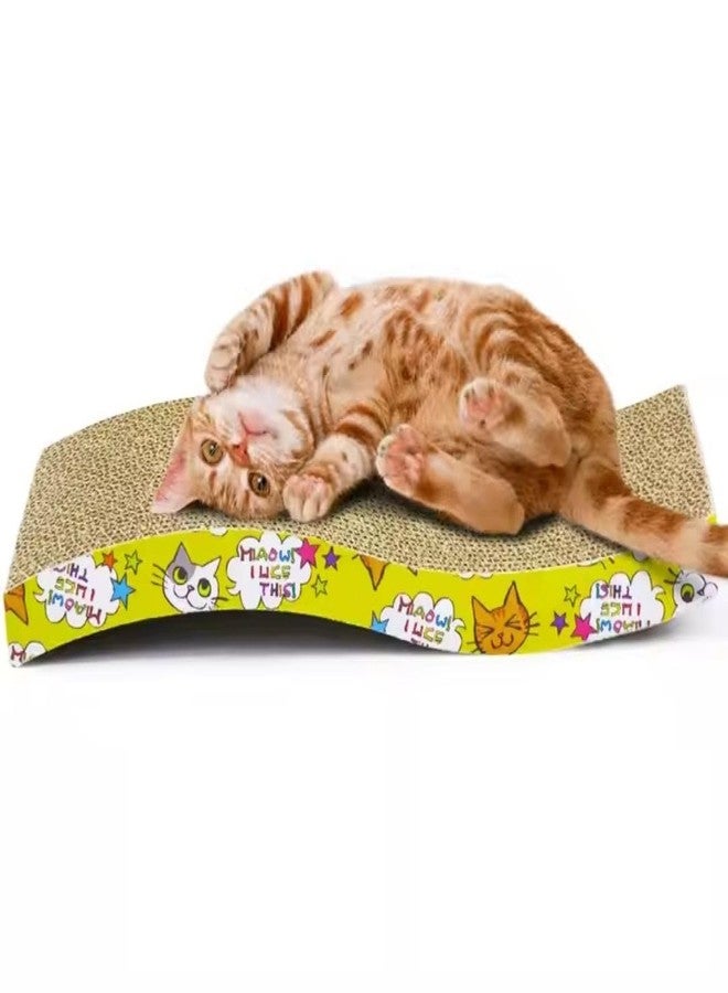 PET FUN وسادة خدش للقطط من بيت فن مع النعناع البري | وسادة خدش قابلة للعكس مصنوعة من الكرتون المموج للقطط والقطط الصغيرة | حصيرة خدش لحماية الأثاث واللعب والراحة (عبوة من قطعتين، شكل مسطح) - Image 3